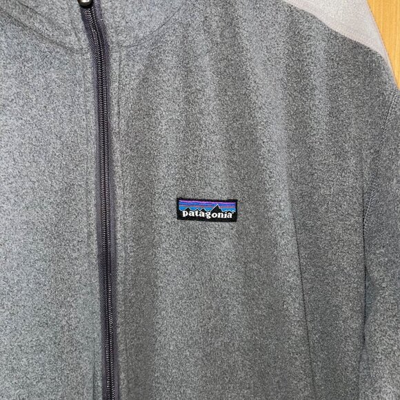 Patagonia Mens Jacket Size Large Gray Full Zip Long Sleeve Fleece Pockets - Picture 5 of 8